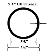 3/4" x 5/8" round tube